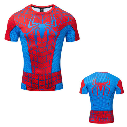 Herren Kompression Top Training Cross Fit MMA Radfahren Laufen Fitnessstudio aktiv Cosplay - Bild 91 von 94