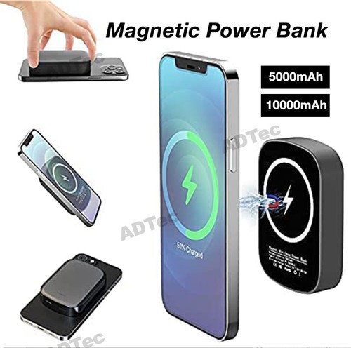 Magnetic MagSafe Power Bank Wireless Battery Charger for iPhone 14 13 12 Pro Max - Picture 2 of 17