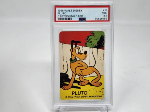 1956 Walt Disney Cartooning Card #13 Pluto PSA 3.5 VG+ BUF - Picture 1 of 2