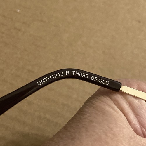 Tahari Sunglasses Gold Eyeglass Frames Only (TH693 BRGLD) - Picture 9 of 11