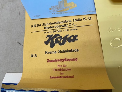 24 WEHRMACHT MARKETENDER RATION SCHOKOLADE KAFFEE JNHALT BONBONS SALZ MEHL KOSA - Picture 8 of 24
