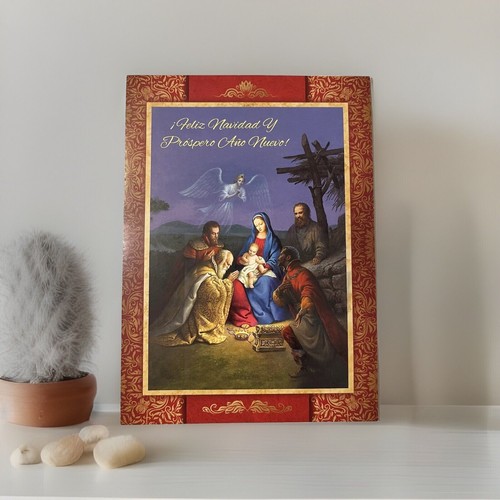 5 Oblate Missions Feliz Navidad Y Prospero Ano Nuevo Greeting Cards - Picture 8 of 13