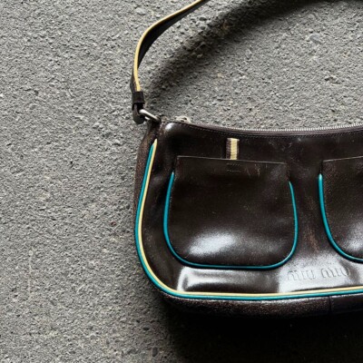 バッグ MIU MIU 90s Archive curved piping bag MIU MIU 90s Archive Curved Piping Bag black used From JP | eBay
