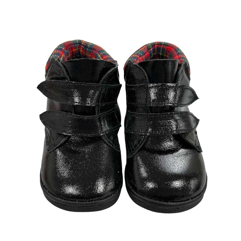Ботинки L'amour черные в клетку с крючком и петлей для малышей размер 3 - Изображение 2 из 4
