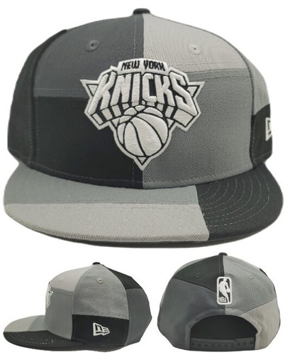 Mütze Kappe New York Knicks New Era 9Fifty 70er Stil NY grau schwarz Druckknopflasche