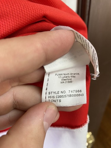 Authentic Puma Arsenal FC 2015-2016 Home Football Soccer Jersey Kit Official - Bild 5 von 5