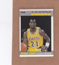 1987-88 FLEER BASKETBALL MICHAEL COOPER #21 LAKERS NMMT *A33422