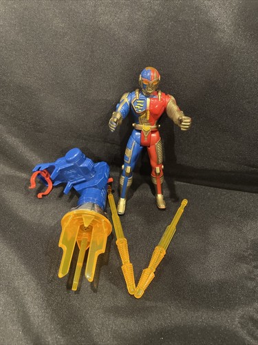 Figura de colección 1995 Kenner VR Troopers Super Deluxe Turbo Tech Ryan Steele - Imagen 2 de 20