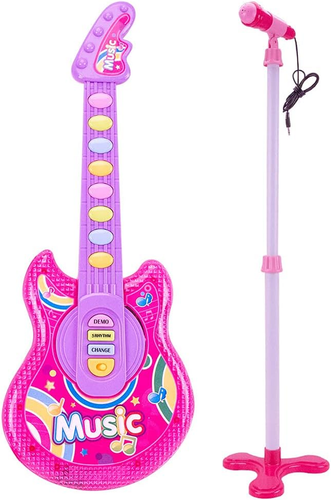 Microphone Guitar Musical Set for Kids Guitar Toy with Microphone Electric Guita - Picture 11 of 12