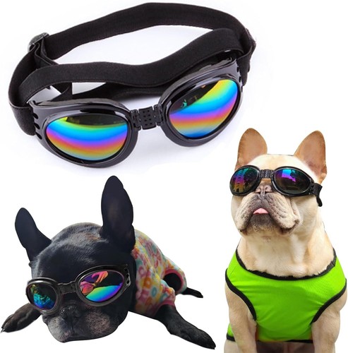Dog Cat Goggles Eye UV Protection Fold-able Adjustable Waterproof Pet Sunglasses - Picture 5 of 14