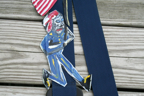 THE PATRIOT GUITAR STRAP Jr CHARLIE FAST OUTSIDER POLITICAL FOLK ART REVOLUTION - Bild 3 von 10