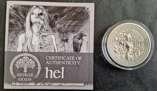 2015 Cook Islands set of 9 Norse Gods 2oz Silver (.999) $10 antiqued coins - Picture 14 of 24