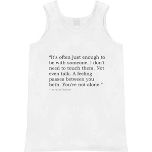 Tank Top AV062998 Quote By Marilyn Monroe Adult Vest Tank Top AV062998 Quote By Marilyn Monroe Adult Vest