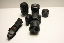 Sony Alpha A100, Bag, Sony DT  16-80mm,DT 30mm, DT 11-18mm, & 100-300mm