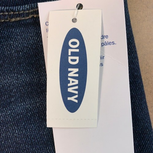 Old Navy Women's 6 Tall High Rise Ripped Dark-Wash Rockstar Super Skinny Jeans - Picture 9 of 9
