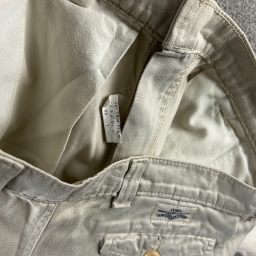 Vintage Levi's Re-Issue Men's Pleated Chino Pants Beige 92L Made in Australia - Foto 15 di 24