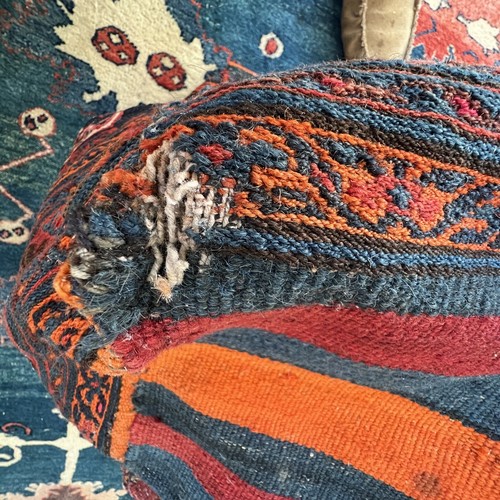 Antique Caucasian hand knotted Soumak wool kilim Kelim 110 X 50cm - Picture 6 of 10