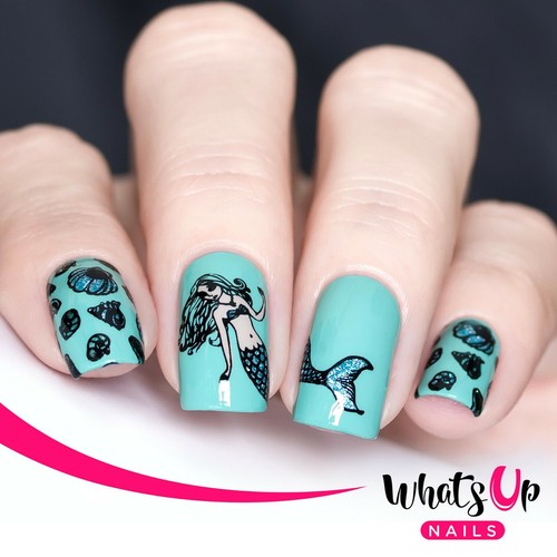 Whats Up Nails B038 Lost at Sea Stamping Plate For Stamped Nail Art Design - Picture 2 of 12