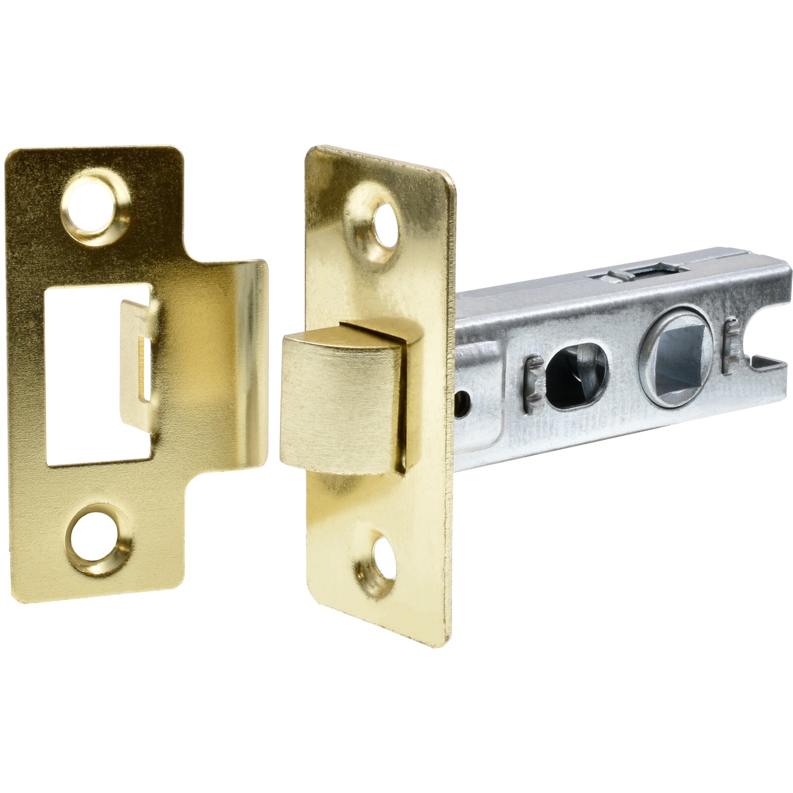Tubular Latch Mortice Door Latch Catch 63mm / 2.5" Turn Handle Bolt Through Case