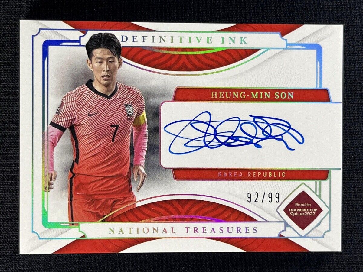 2022 National Treasures FIFA World Cup Heung-Min Son Definitive Ink Auto /99