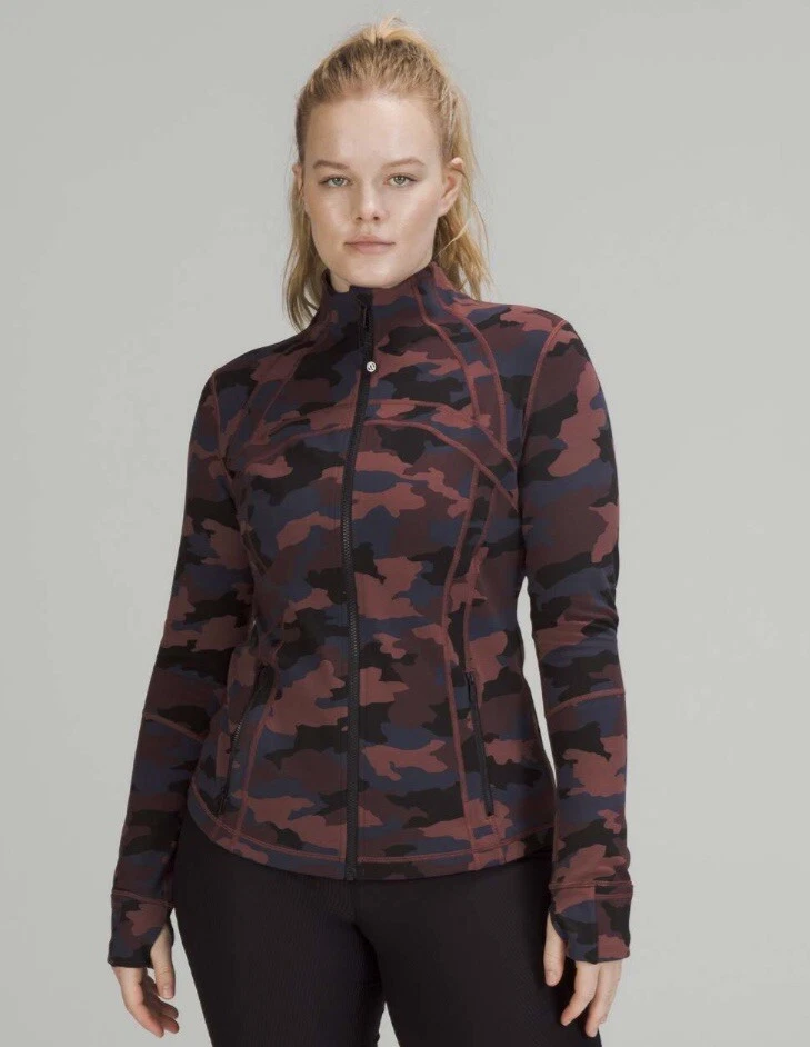 Lululemon Define Jacket *Luon Heritage 365 Camo Smoky Red Night Sea Multi  Size 4