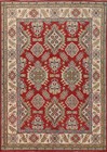 Authentic Kazak Pakistan Handmade Rug Traditional Design Wool Craftsmanship 8x10