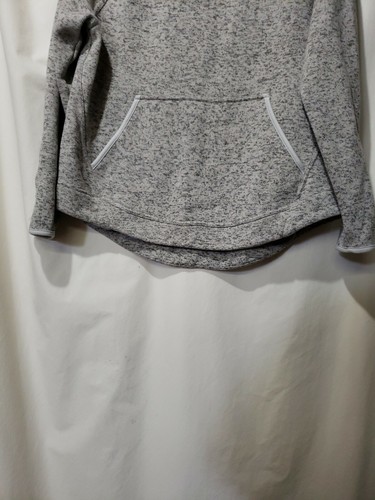 Champion Womens Sweatshirt Hooded Grey Marbled Long Sleeve Kangaroo Pocket XL cp - Picture 4 of 11
