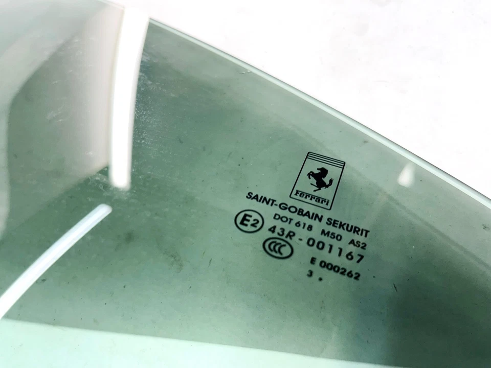 08-14 FERRARI CALIFORNIA CONDUCTOR TRASERO IZQUIERDO LADO IZQUIERDO CUARTO VENTANA PANEL DE VIDRIO OEM Foto 3 de 4