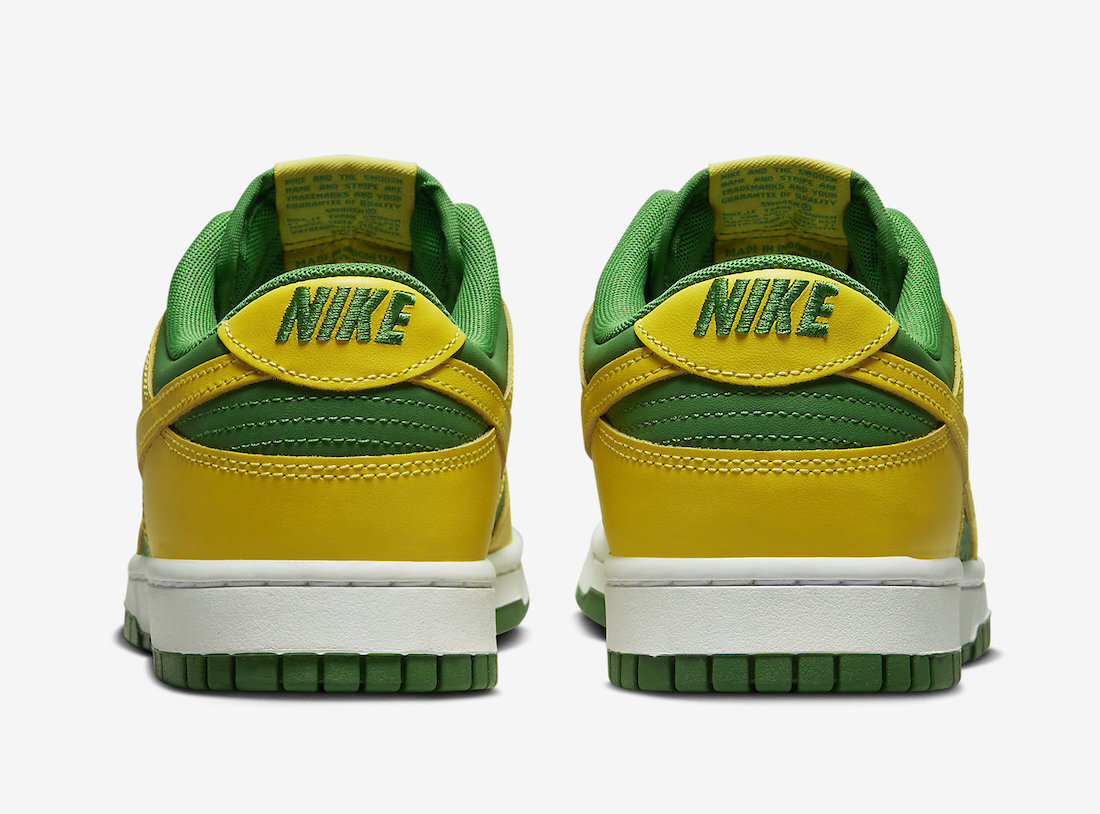 Nike Dunk Low Retro Apple Green Yellow Strike Brazil DV0833-300