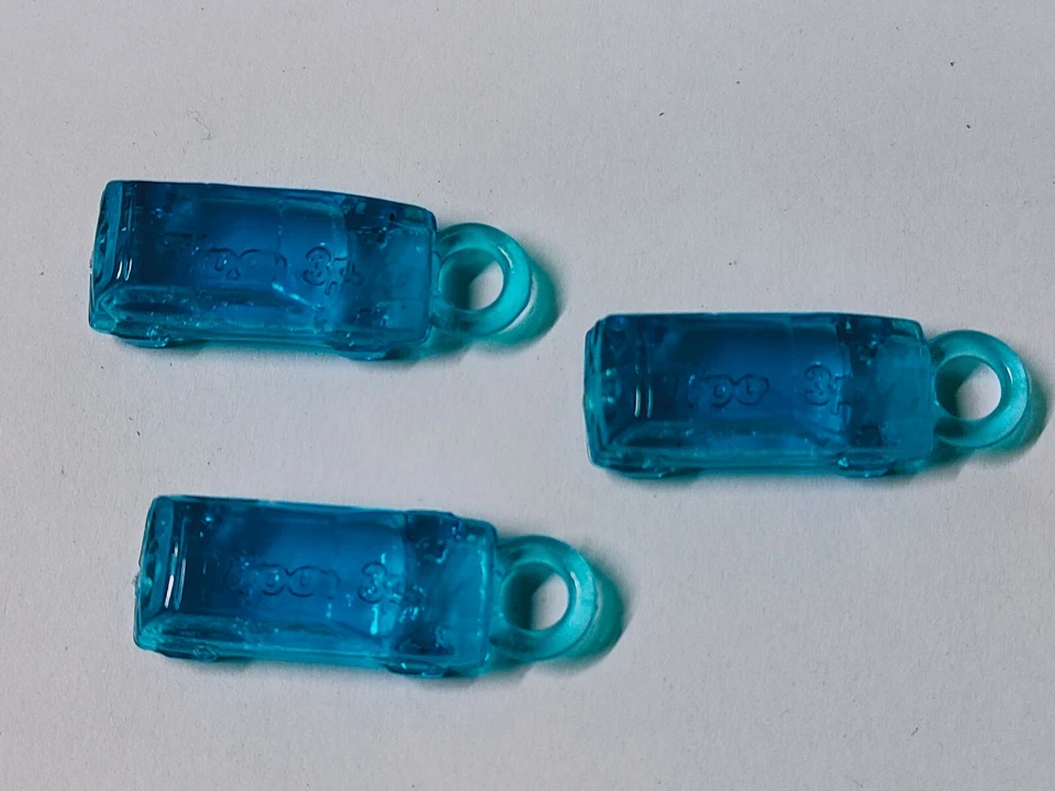 Mini Modellino FIAT TIPO 3 porte in plastica azzurra 3 pezzi Gadget Fiat 80/90 - Immagine 3 di 4