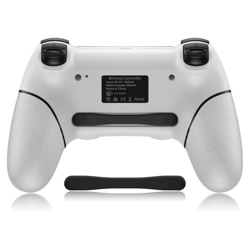 Sombbry Wireless Controller for PS4, Wired P-4 Controller with Paddles, White... - Picture 5 of 8