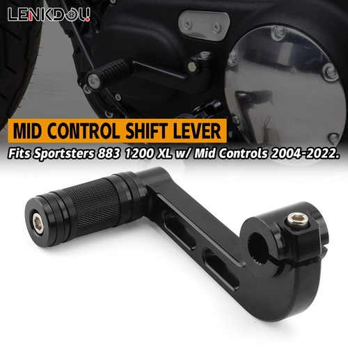 Mid Control Shift Lever Shifter Peg Pedal For Harley Sportster XL883 1200 04-22 - Picture 7 of 15