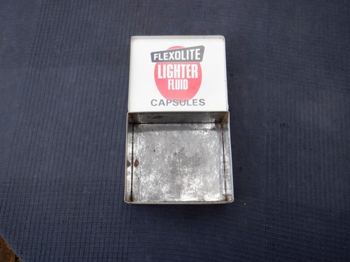 Vintage Flexolite Lighter Fluid Capsules Empty Tin - Picture 16 of 18
