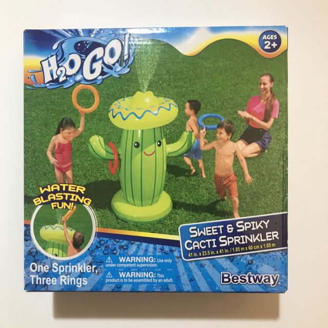 Bestway H2O GO Sweet & Spiky Cacti Sprinkler 41" x 23.5" x 41" Ages 2+ NEW Bestway H2O GO Sweet & Spiky Cacti Sprinkler 41" x 23.5" x 41" Ages 2+ NEW