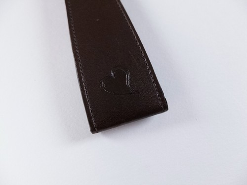 CHURCH'S of England cuero marrón oscuro logotipo en relieve llavero auténtico nuevo con etiquetas - Imagen 4 de 9