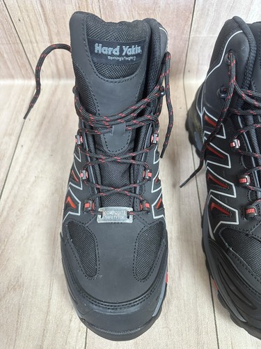Hard Yakka Black Red Hi Blizzard Boots Size 14 US Composite Safety Toe **READ** - Picture 4 of 13