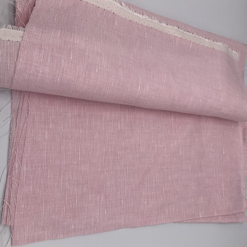100% Irish Linen craft sample Aran Light Pink 150cm x 20cm approx AN7705 - Picture 3 of 5