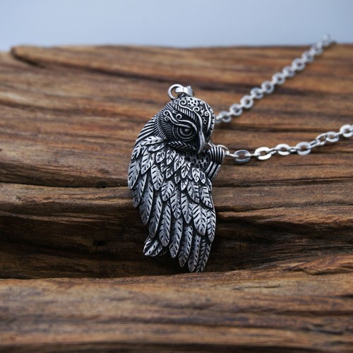 Owl Charm Pendants Necklace - Greek Mythology Pendant Men Necklaces Jewelry 1PC - Picture 2 of 12