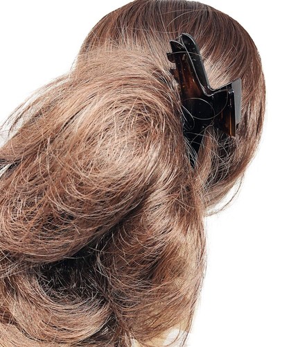 Garras para mujer Parcelona French Pinch concha de tortuga y celuloide negro - Imagen 16 de 16