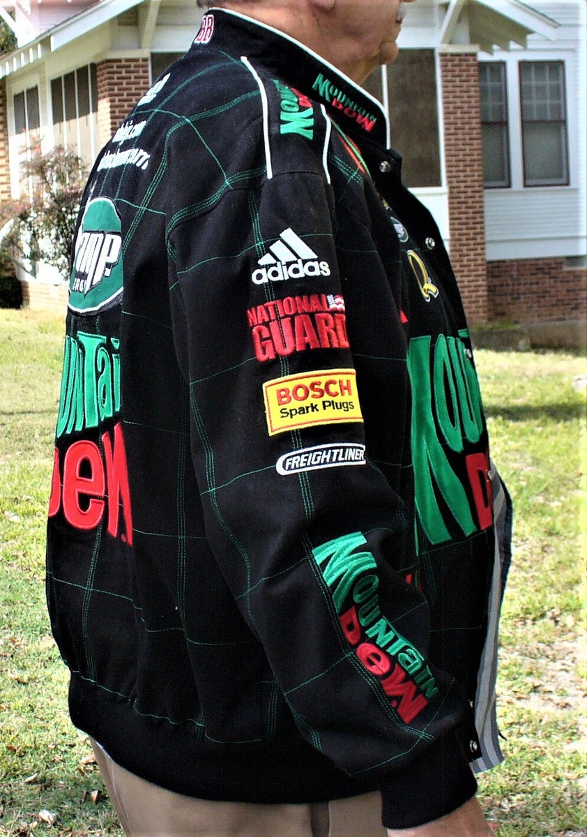 Dale Earnhardt Jr Mountain Dew NASCAR Coat Racing Jacket Men Dale Earnhardt Jr Mountain Dew NASCAR Coat Racing Jacket Men