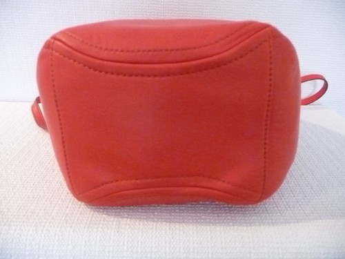 NEU J.CREW BUCKET-BAG MIT QUASTEN ZUM BINDEN AUS GLATTLEDER, E6420, WARME FLAMME, 168 $ - Bild 4 von 4