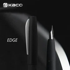 KACO EDGE Fountain Pen Brushed Matte Ink Pen with Schmidt Converter and Gift Box