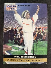 1991 Pro Set Whitney Houston Super Bowl Halftime card #350 