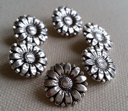 SILVER METAL BUTTONS – SHANK, CARDIGAN, FLOWER, TREE, CELTIC, SQUARE, CUTOUT, UK - Picture 12 of 40