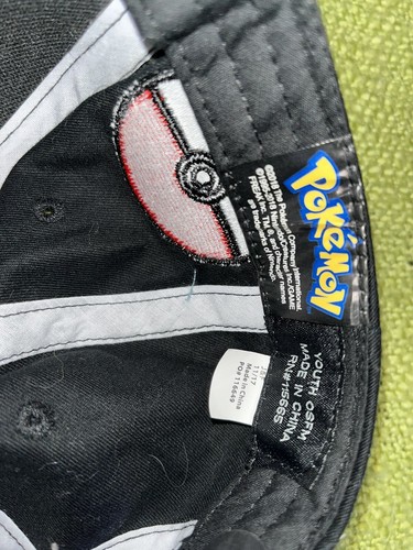 Youth Pokemon Black ‘GOTTA CATCH ‘EM All’Hat~Cap Snapback Adjustable-OSFM EUC - Picture 5 of 5
