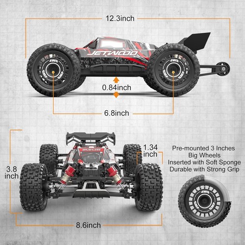 Fast 1/16 RC Buggy with DIY Features - 42 MPH Brushless Off-Road Racing Car - Picture 4 of 8