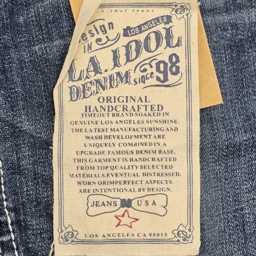 LA Idol Jean Shorts Junior Bermuda Denim Juniors Straight Fit Short - Picture 13 of 21