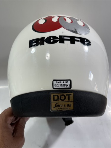 Bieffe Women Vintage Motorcycle Helmet USED GR.1500 Made In Italy - Picture 6 of 12
