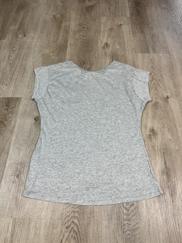 Nike Shirt Damen Medium Grau Tasche Polyester Bio Baumwolle Sport Freizeit T-Shirt - Bild 5 von 9