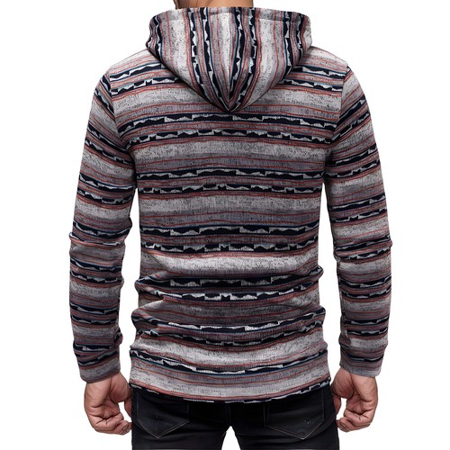 Contrasting Stitch Hoodie for Youth with Round Neck and Long Sleeves, Casual Cot - Picture 3 of 13